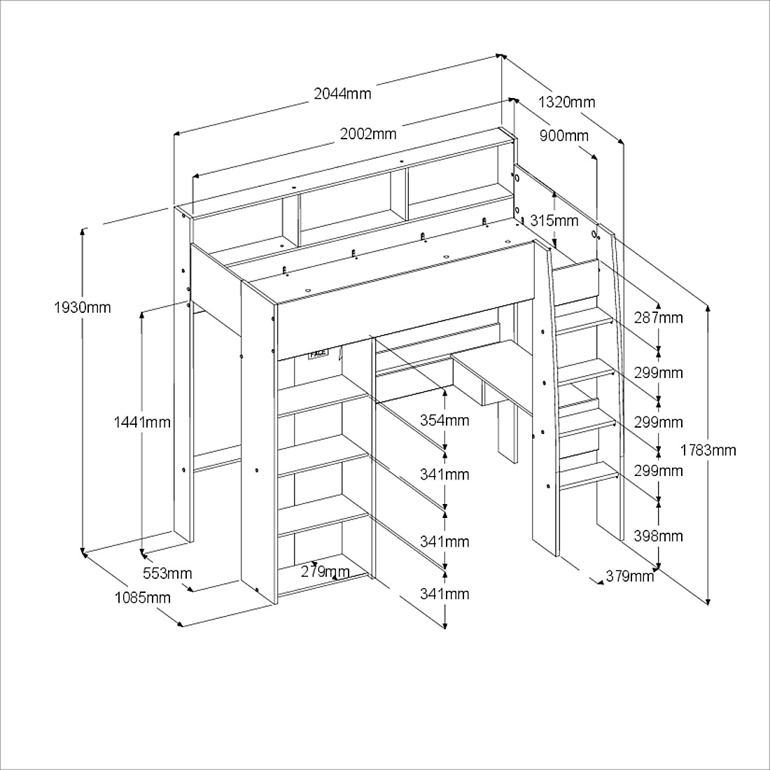 Parisot Hochbett, Shelter 11