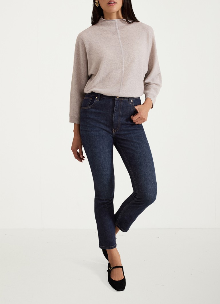 Blugi skinny cu talie înaltă Phase Eight Sara, de culoare închisă.