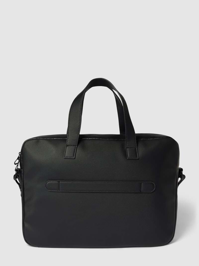 Laptoptasche mit Label-Details Modell 'PIQUE' in schwarz