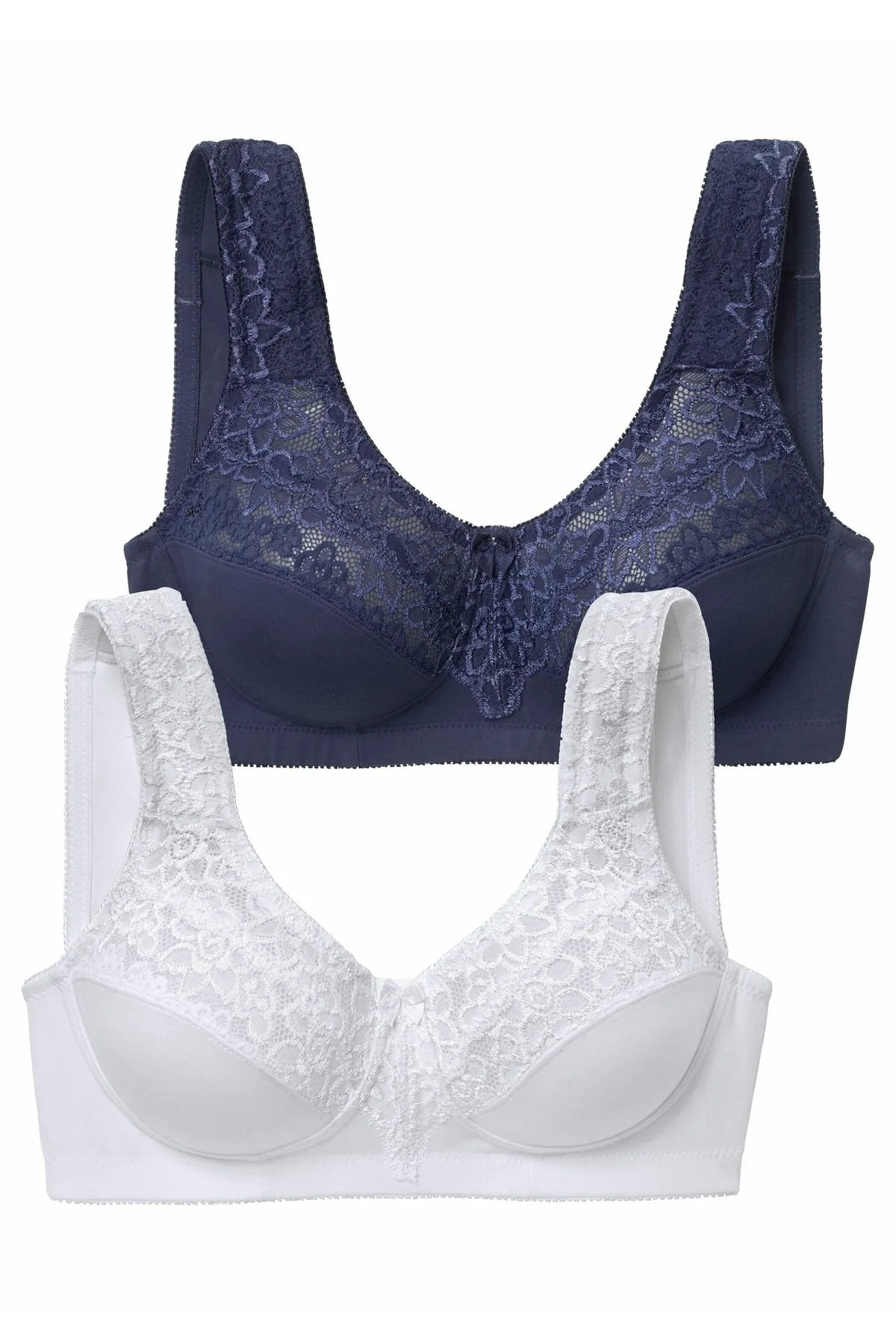 PETITE FLEUR  Entlastungs-BH mit Spitze (2 Stück)