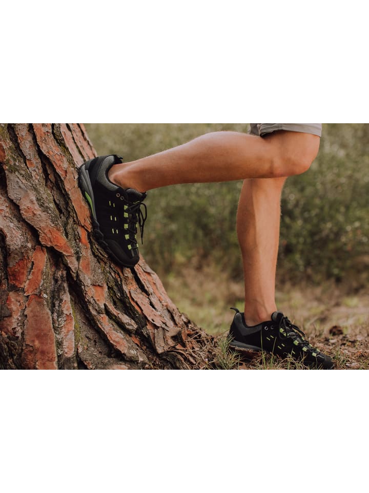GUGGEN MOUNTAIN Wanderschuhe Uni in Schwarz-Grün günstig kaufen