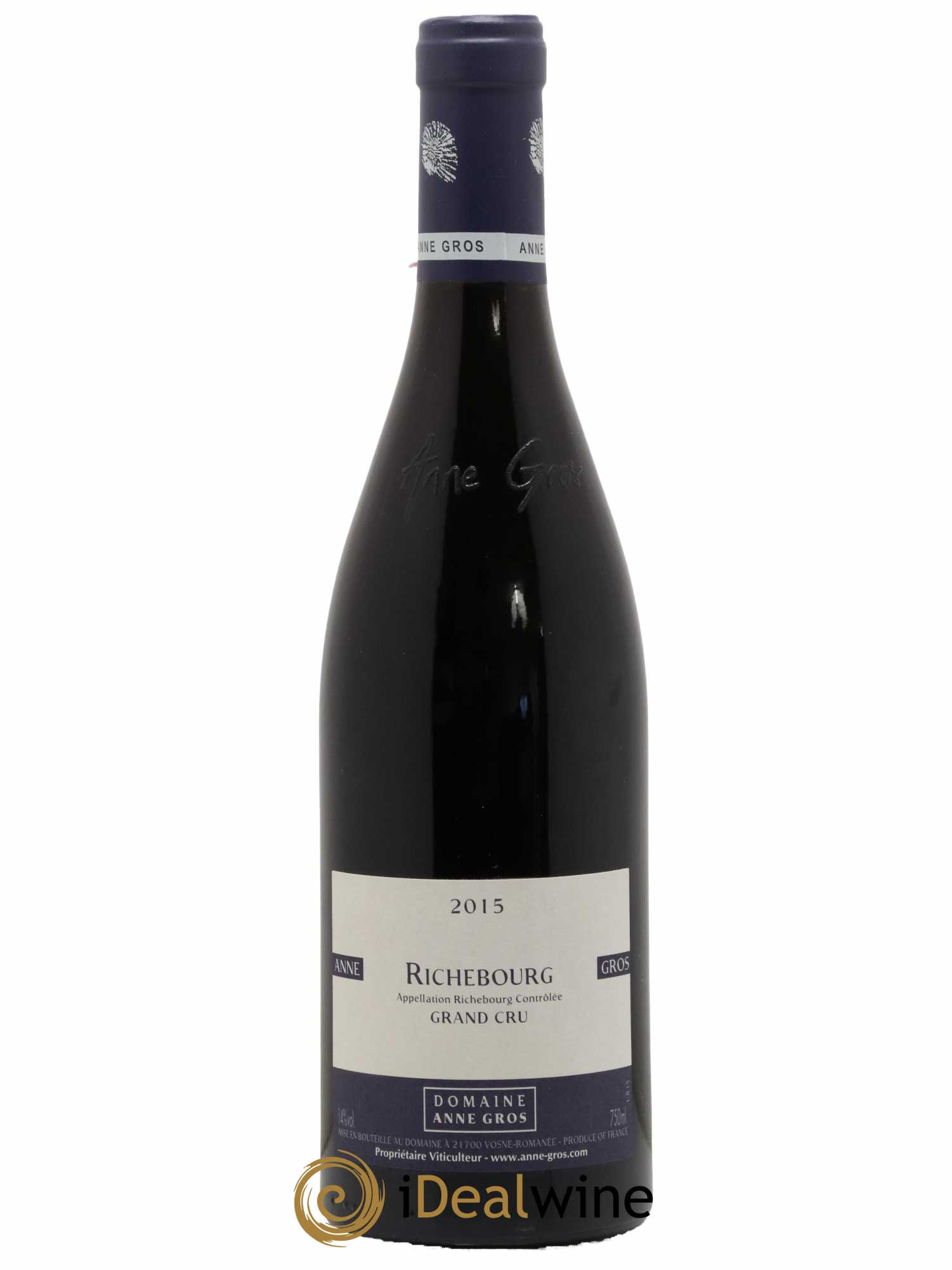 Richebourg Grand Cru Anne Gros  2015 - Lot de 1 Bouteille