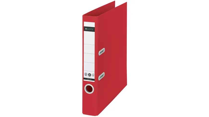 LEITZ Qualitäts-Ordner Recycle A4 schmal rot rot