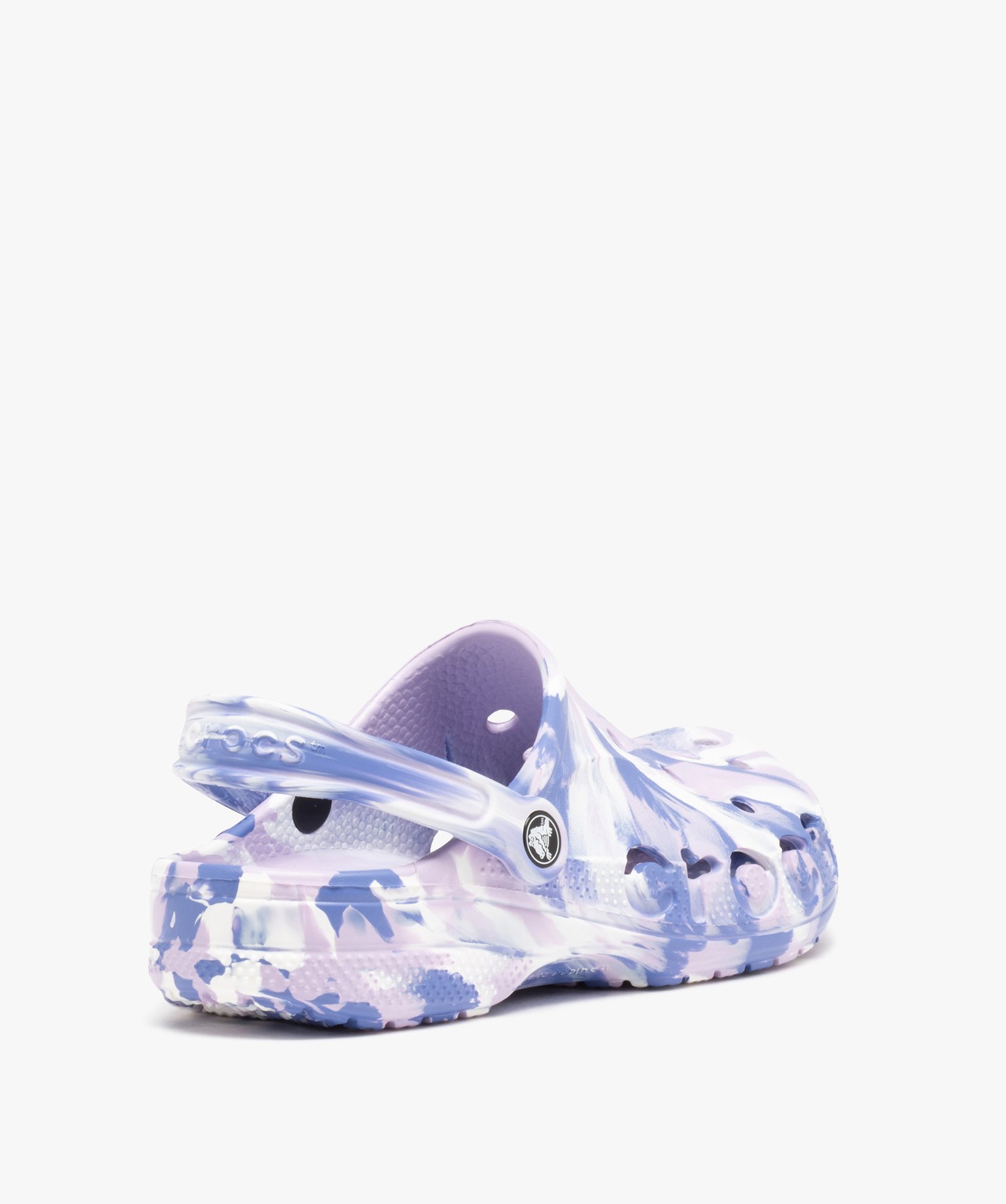 Sabots souples femme dessus perforé avec effet marbré - Crocs violet | GEMO