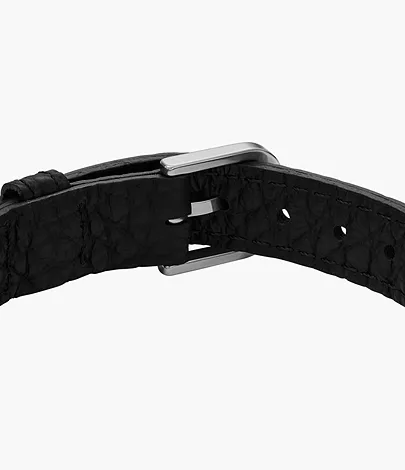 Fossil Armband Leather Essentials Leder schwarz