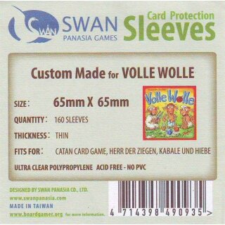 Swan Panasia Kartenhüllen 65mm x 65mm dünn (160)