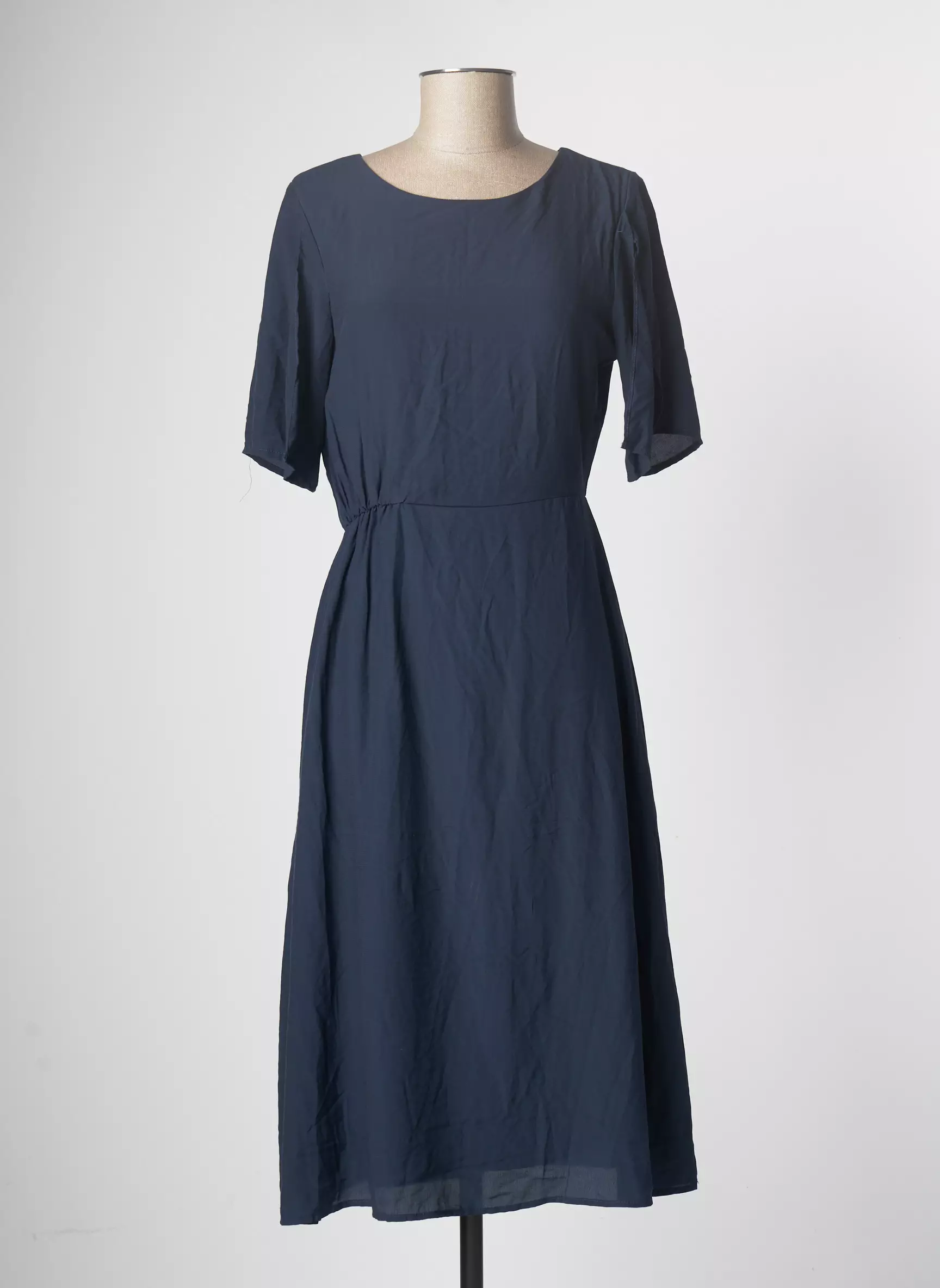 Vila Robes Mi Longues Femme couleur bleu