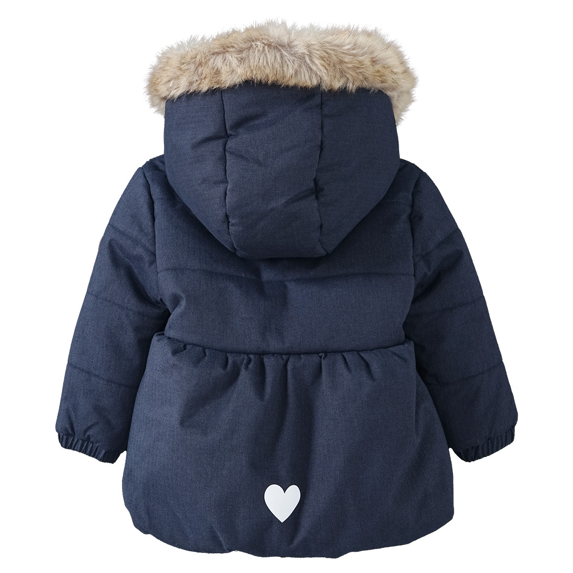Baby Steppjacke mit Fellimitat