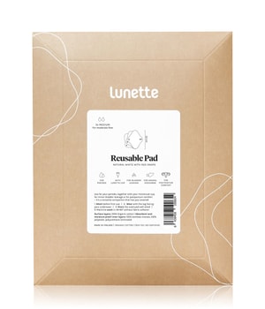 Lunette Reusable Pad medium - weiss Periodenunterwäsche-3 Stk