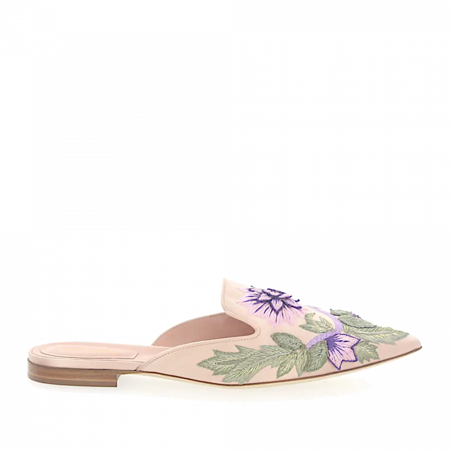 Alberta Ferretti - Pantoletten MIA Satin - beige