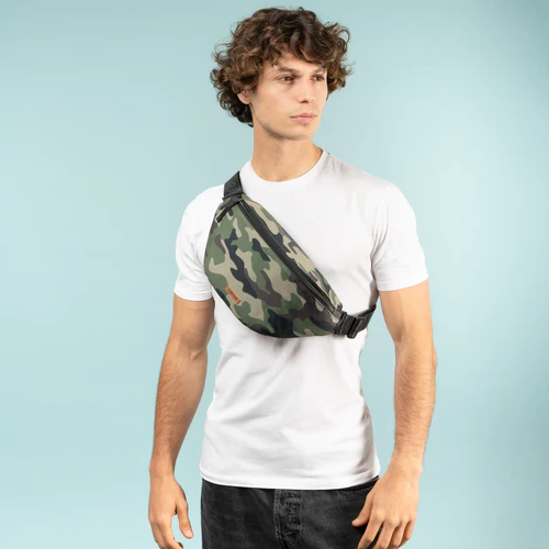 Large Doha green fanny pack