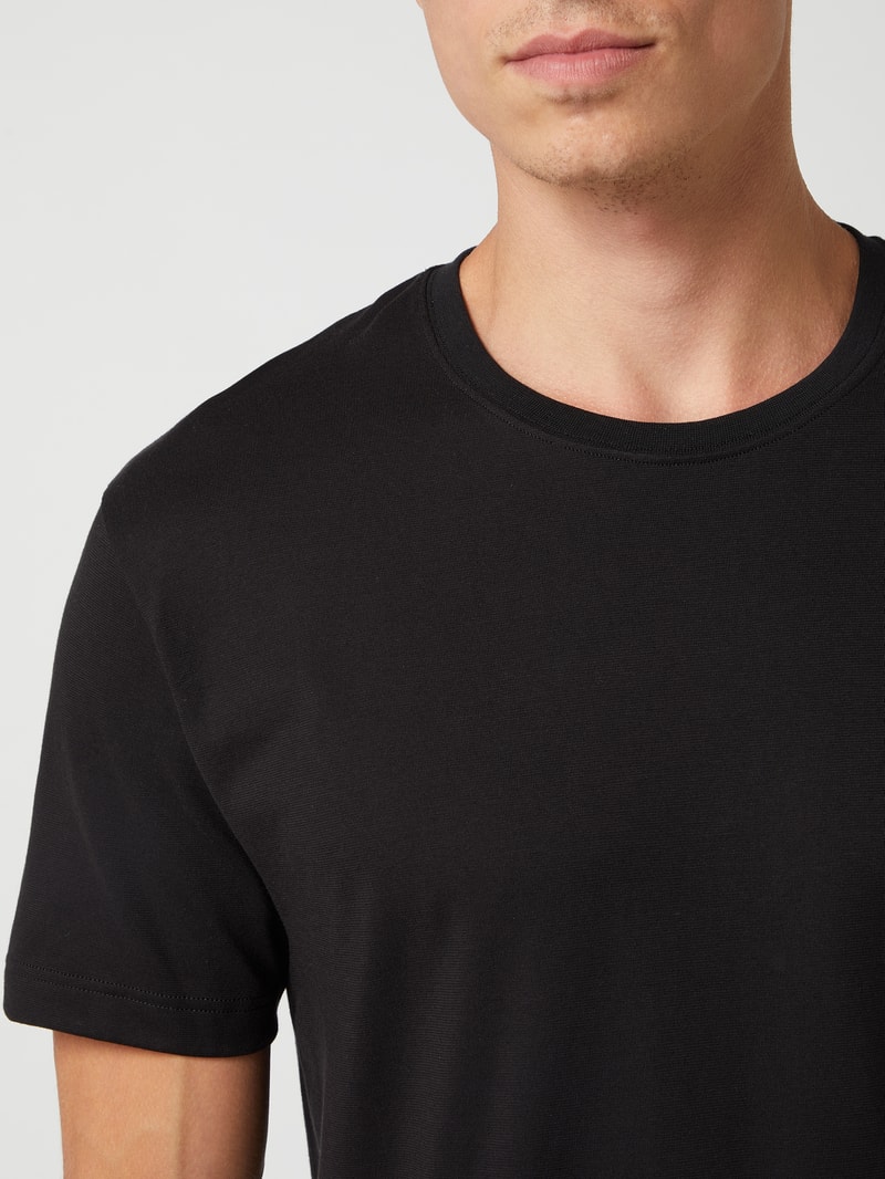 T-Shirt aus Baumwolle im 2er-Pack in schwarz