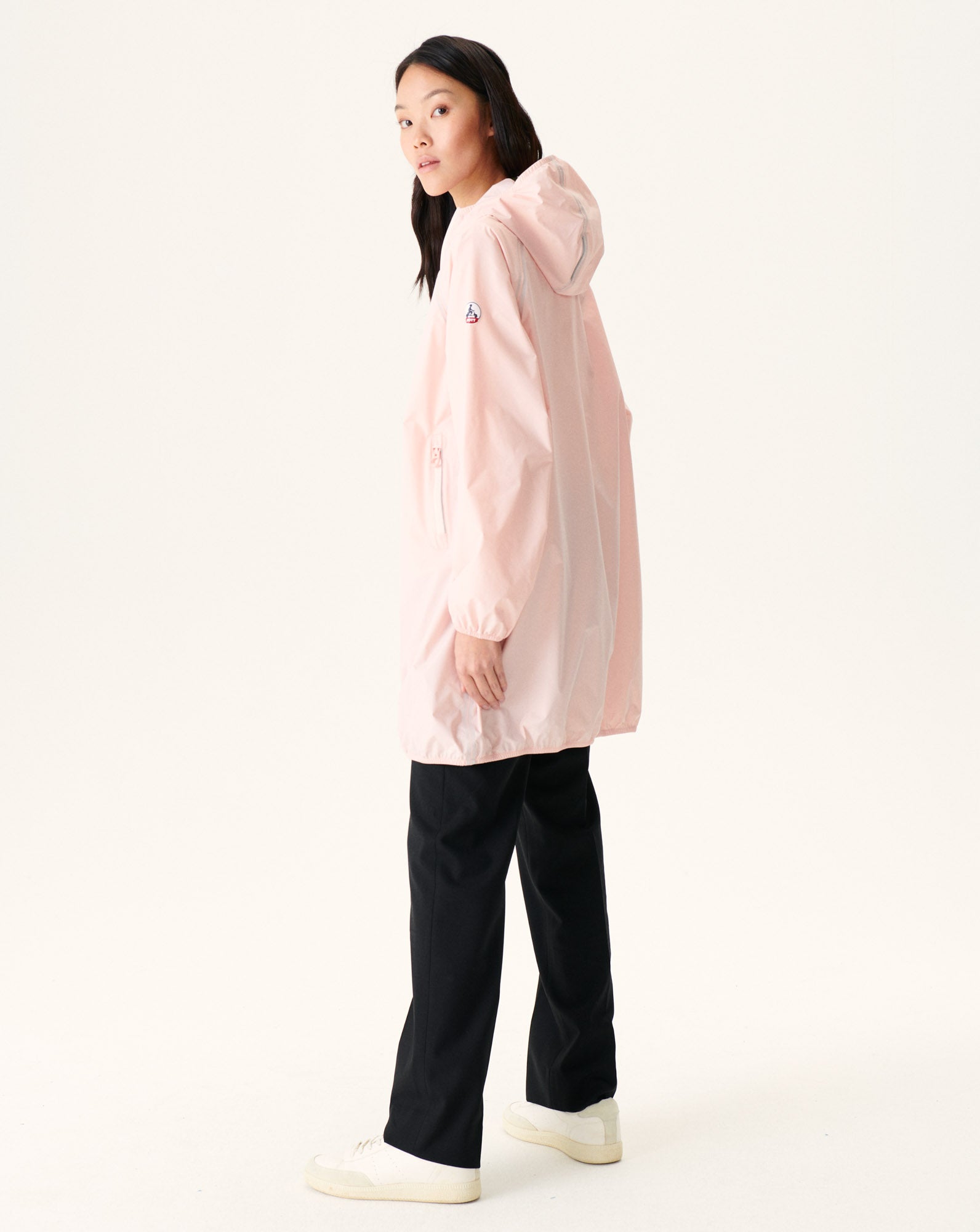Imperméable long à capuche Rose clair Copenhagen