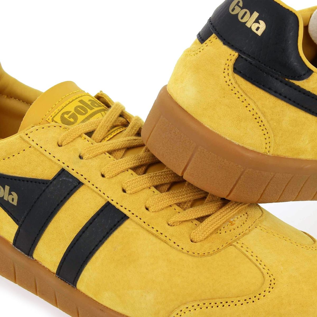 Gola  HURRICANE SUEDE CMB046 - Jaune Noir