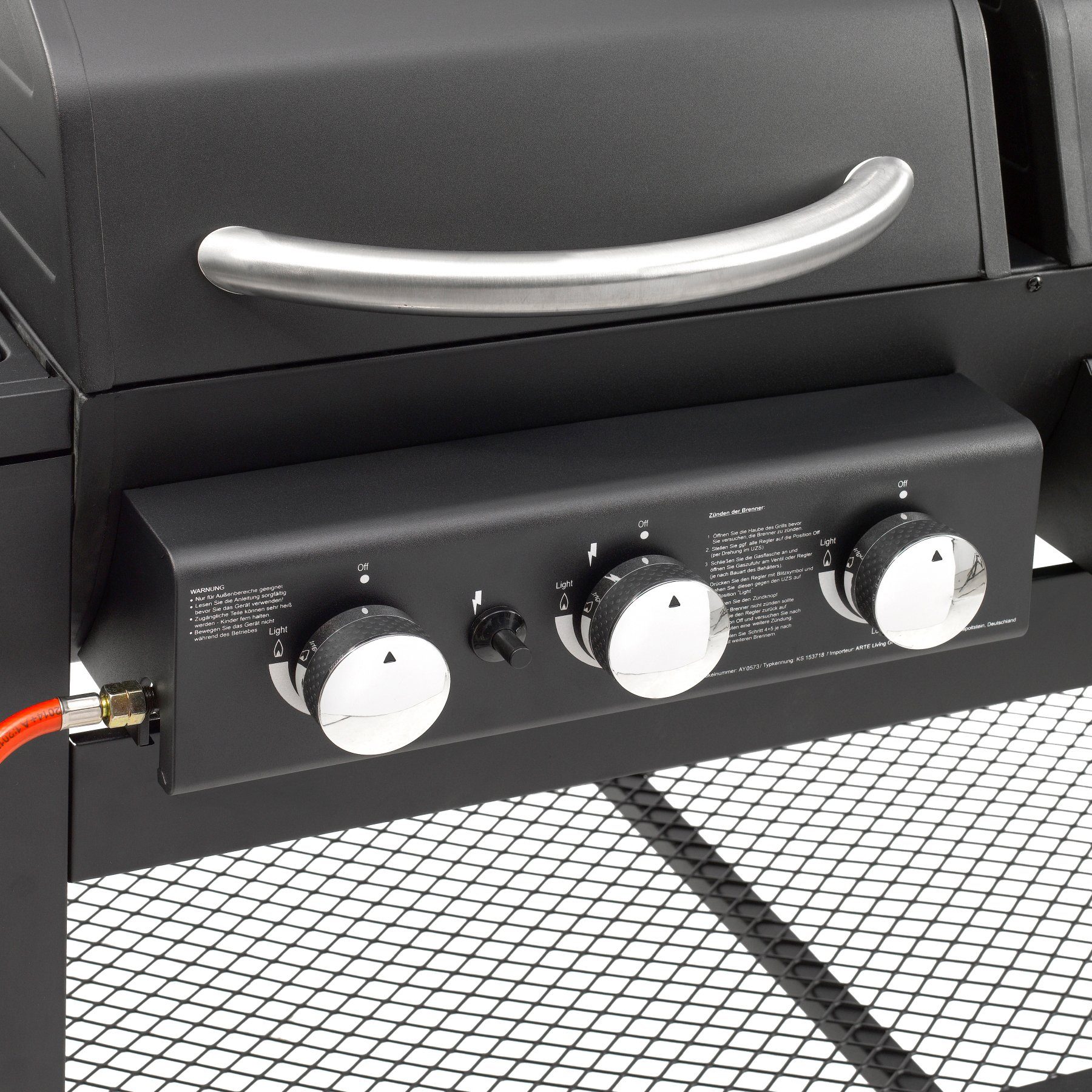 El Fuego Gasgrill Sierra, Gas- und Holzkohlekombination, BxTxH: 173,5x60x117,5 cm