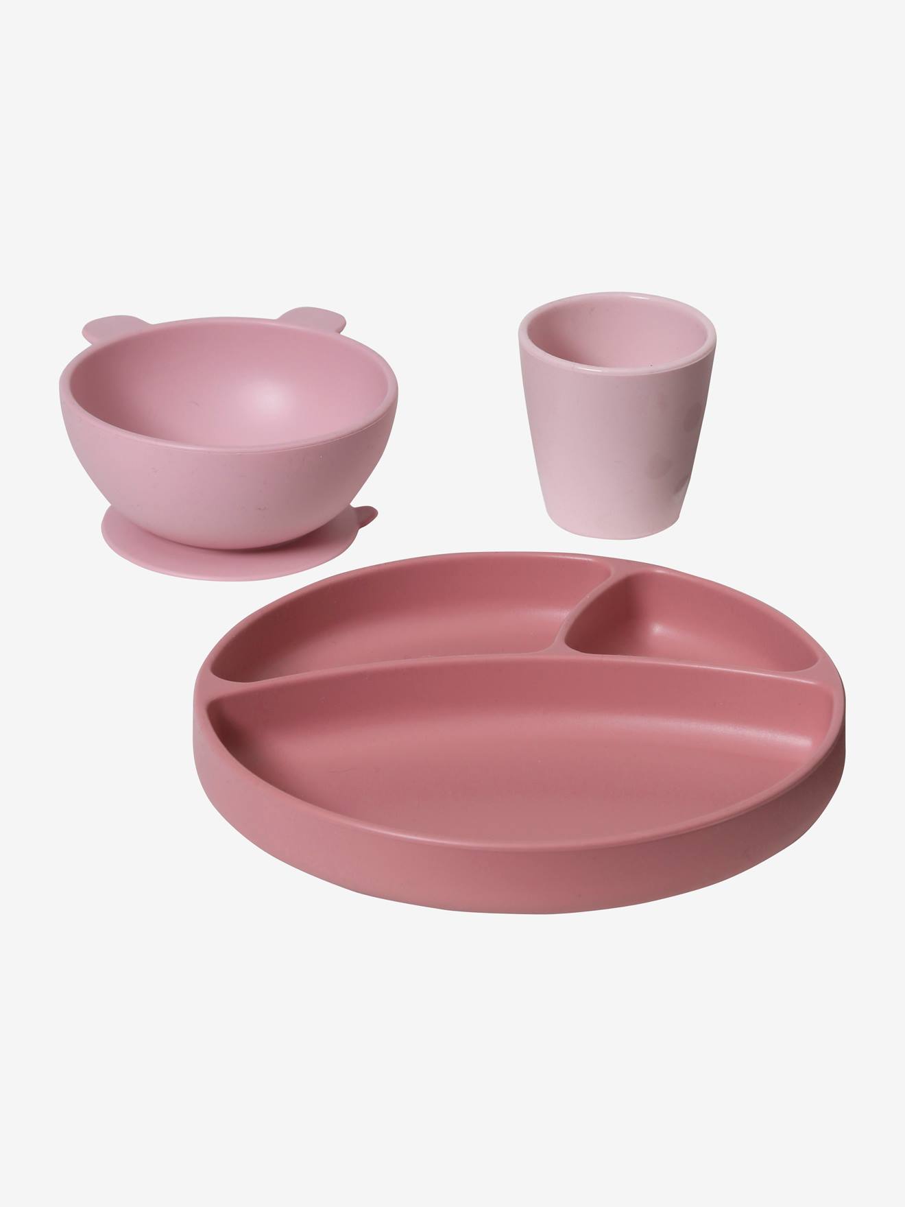 Coffret repas en silicone set baby blue