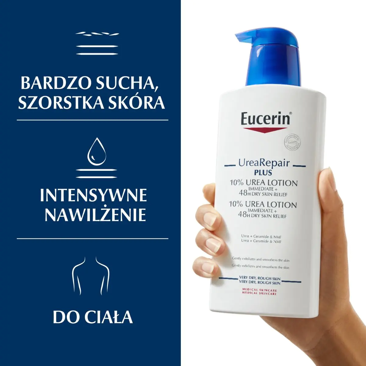 Eucerin Urearepair Plus emulsija su 10 % šlapalo