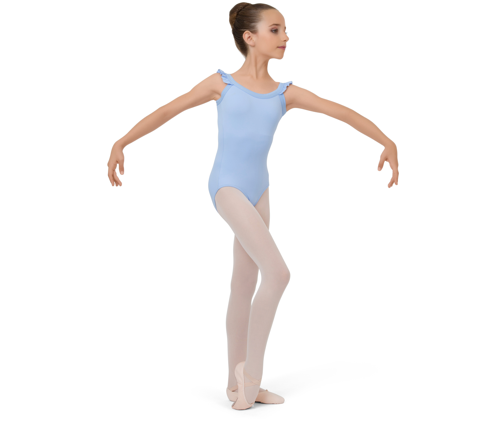 Elasticaded straps leotard