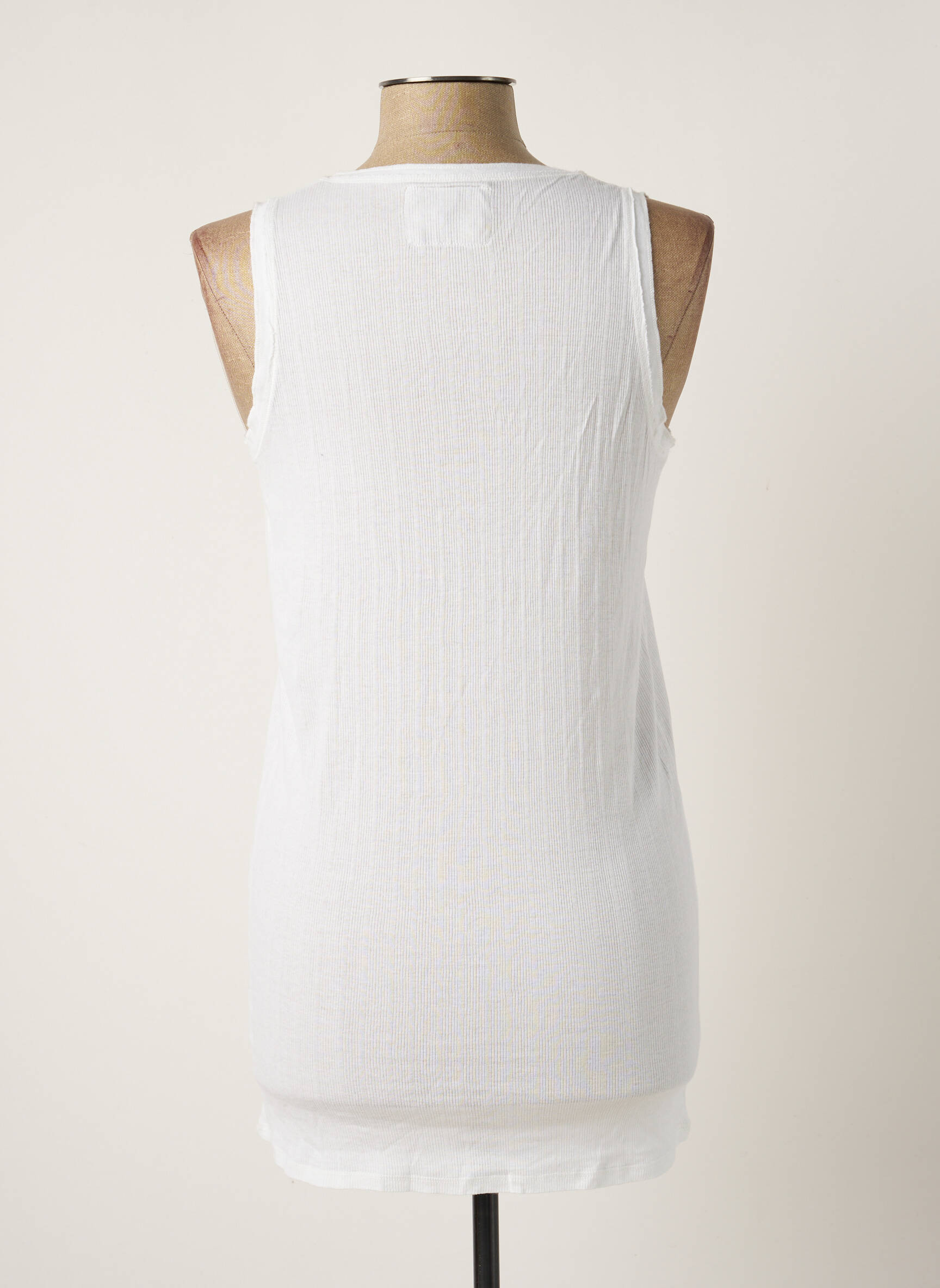 Terre Mer Tuniquesansmanche Femme couleur blanc