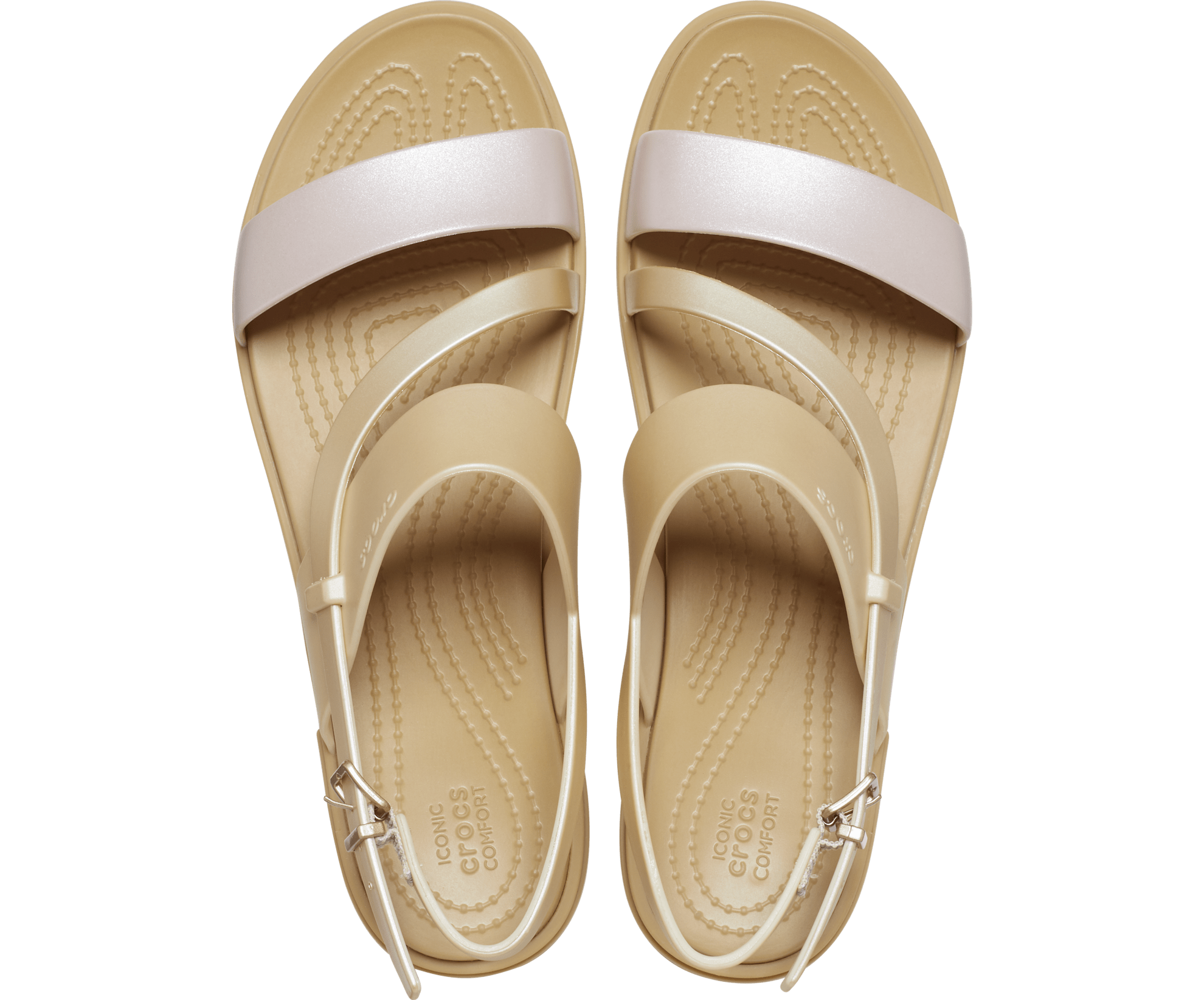 Crocs Tulum Shimmer Strappy Sandal W
