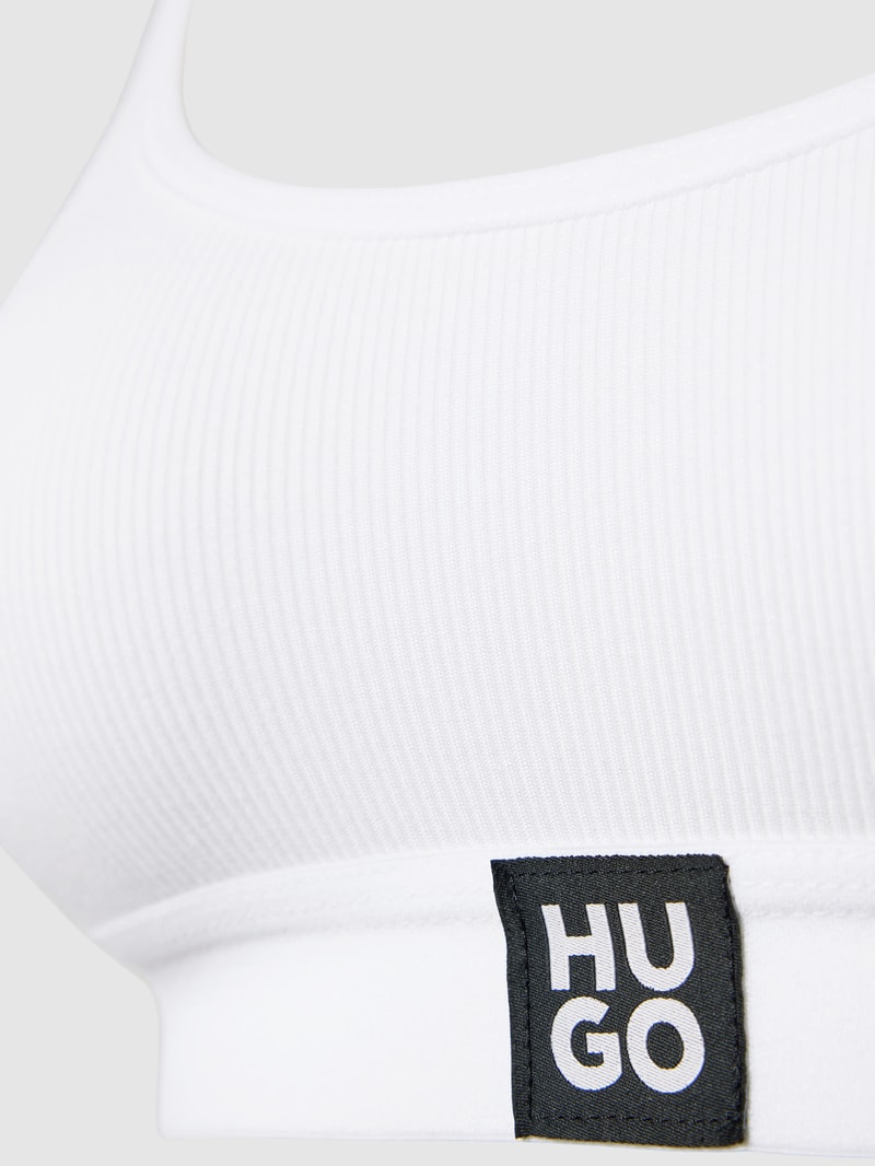Bralette mit Label-Detail in weiß