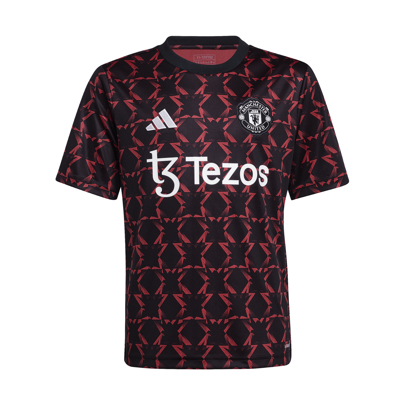 adidas Manchester United Prematch Shirt 2024/2025 Kids Schwarz