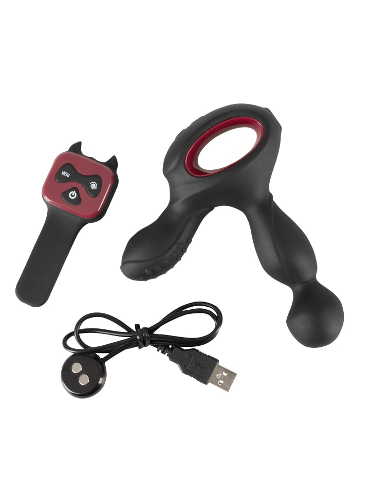 You2Toys Prostata-Vibrator Silicone Prostate Plug in schwarz günstig kaufen 14,5 cm