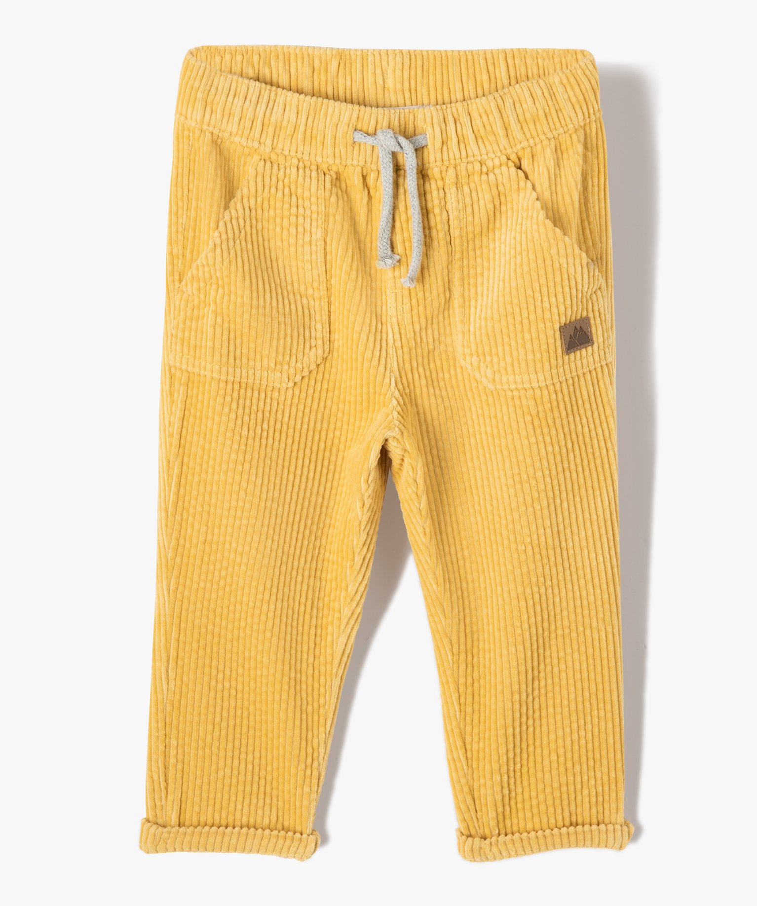 Pantalon bébé Garçon en velours ctelé à taille élast... jaune | GEMO