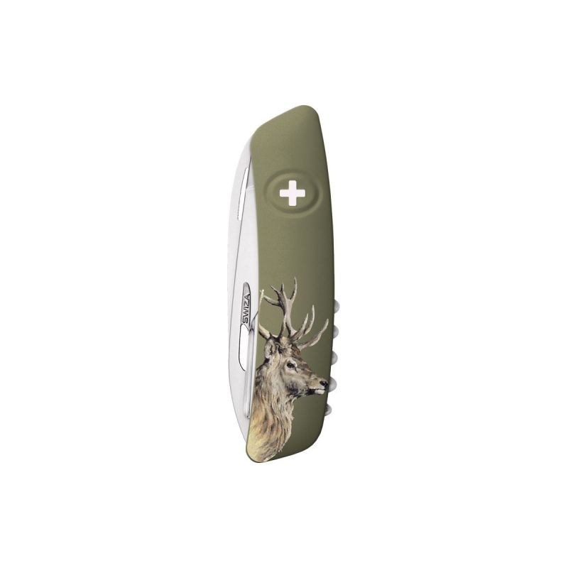 Swiza D05 Hunting Deer Olive, Schweizer Taschenmesser made in Swiss