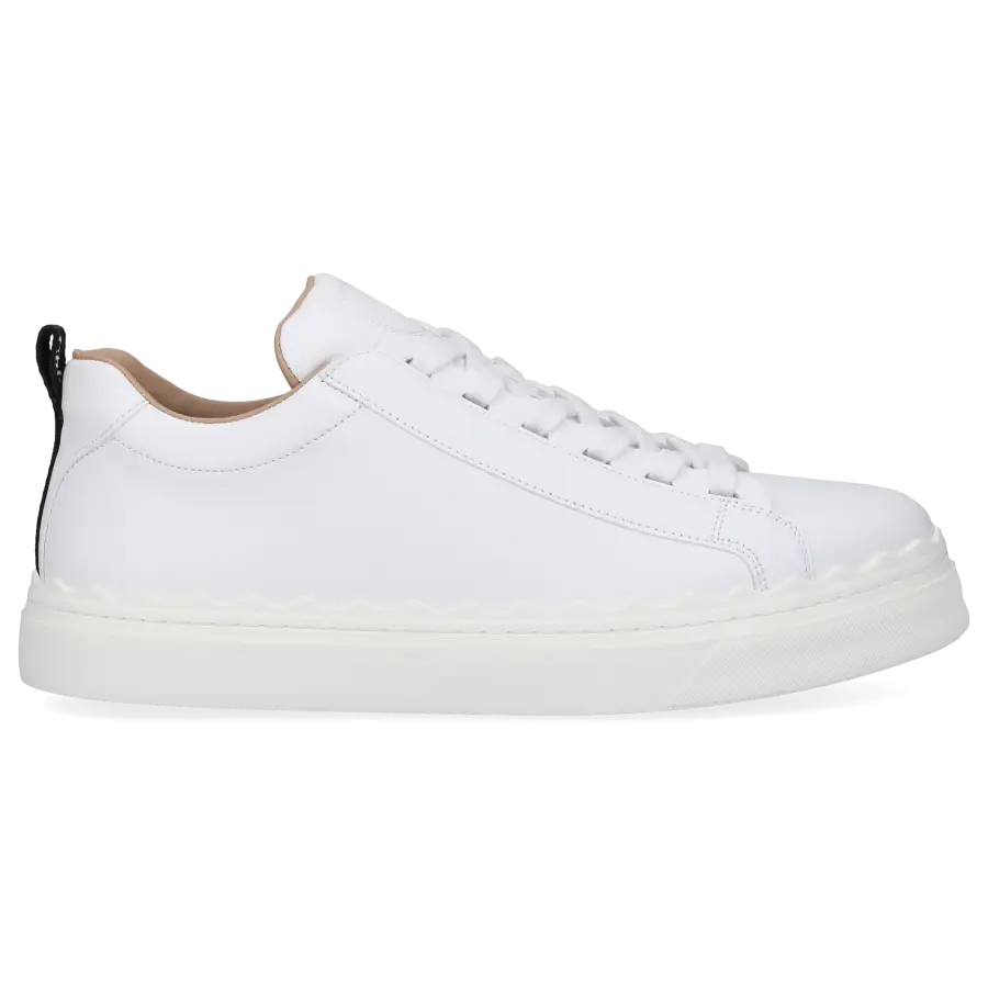 Chloé - Sneaker low LAUREN Nappaleder - weiß