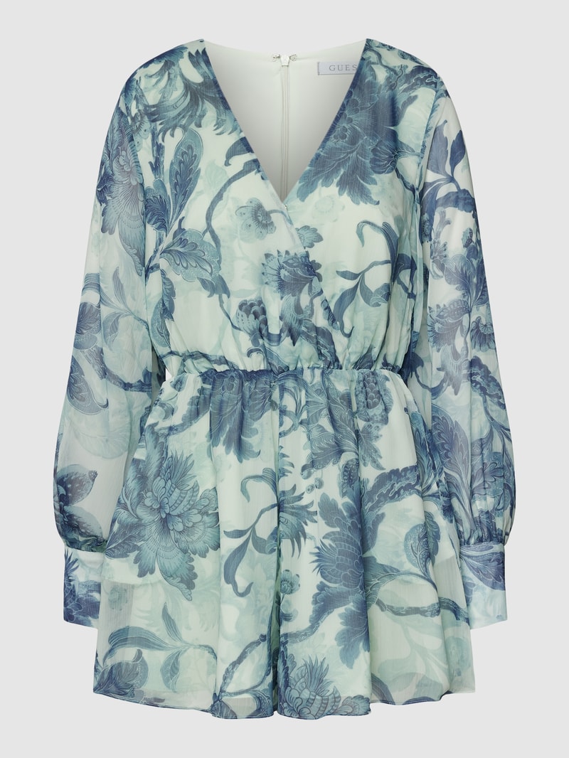 Jumpsuit mit floralem Muster Modell 'CANDIS' in bleu