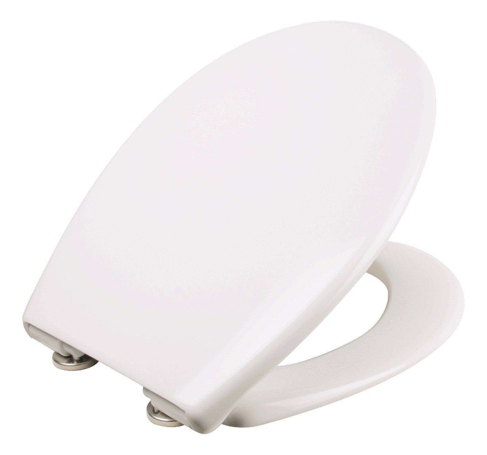 Calmwaters WC-Sitz Original, Made in EU, Absenkautomatik, Abnehmbar, Standard O-Form, 26LP2904