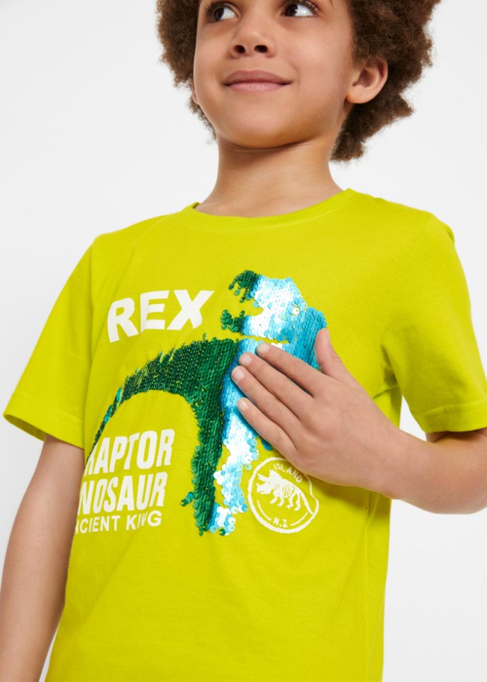 Jungen T-Shirt mit Wendepaillette + kurze Hose (2-tlg.Set)