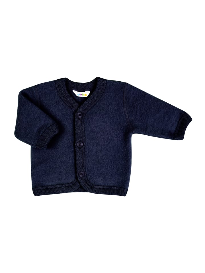 Joha Wollfleecejacke Merinowolle in dark blue melange günstig kaufen