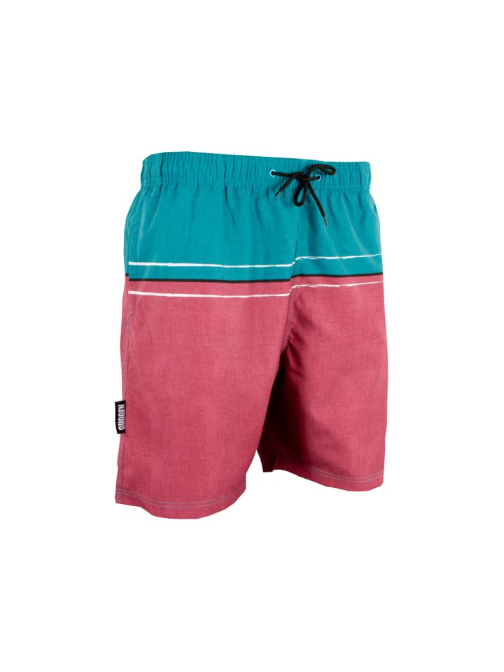 GUGGEN MOUNTAIN Badehose für Herren in rot in rot günstig kaufen