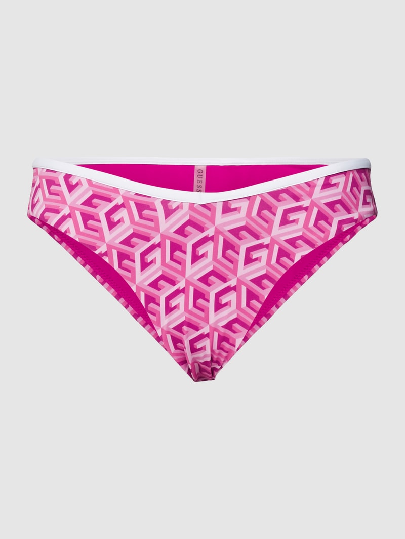 Bikini-Hose mit Allover-Muster Modell 'SPORTY CHIC' in pink