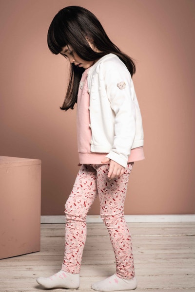 Leggings, rosa für Mädchen