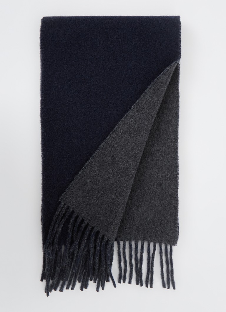 Sciarpa classica reversibile Ralph Lauren in misto lana, 168 x 25 cm
