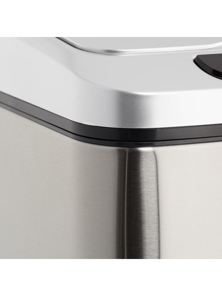 relaxdays Sensor Mülleimer in Silber - 12 l günstig kaufen onesize