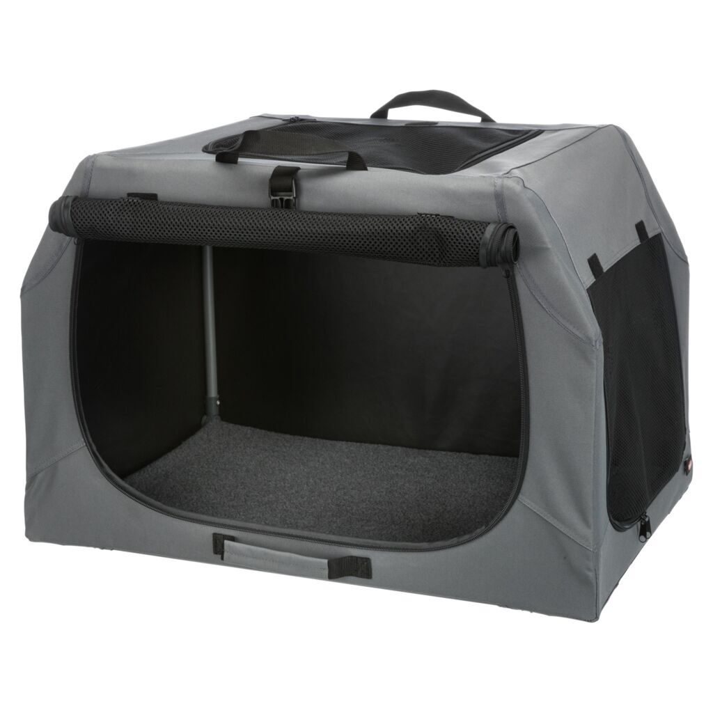 Trixie Transportboxen & Gitterboxen Trixie Mobile Kennel Easy grau S-M