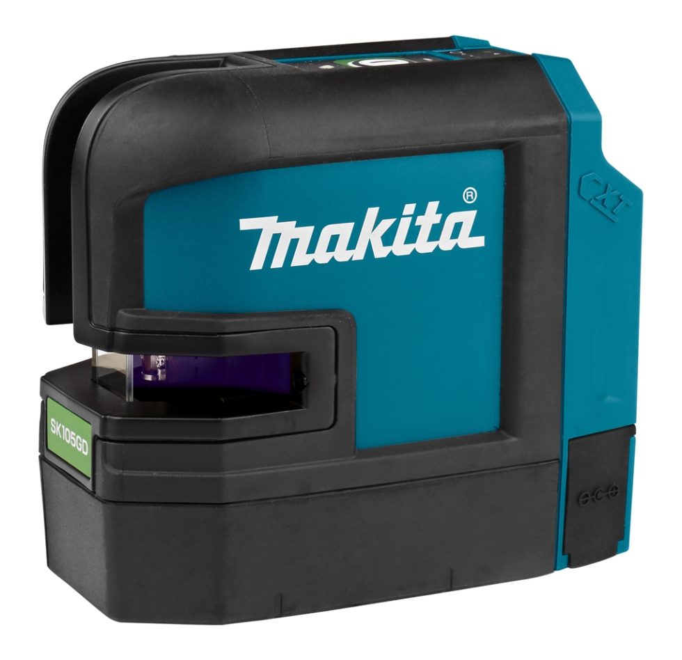 Makita SK105GDZ Selvnivellerende Krysslaser Grønn ekskl. batterier og lader