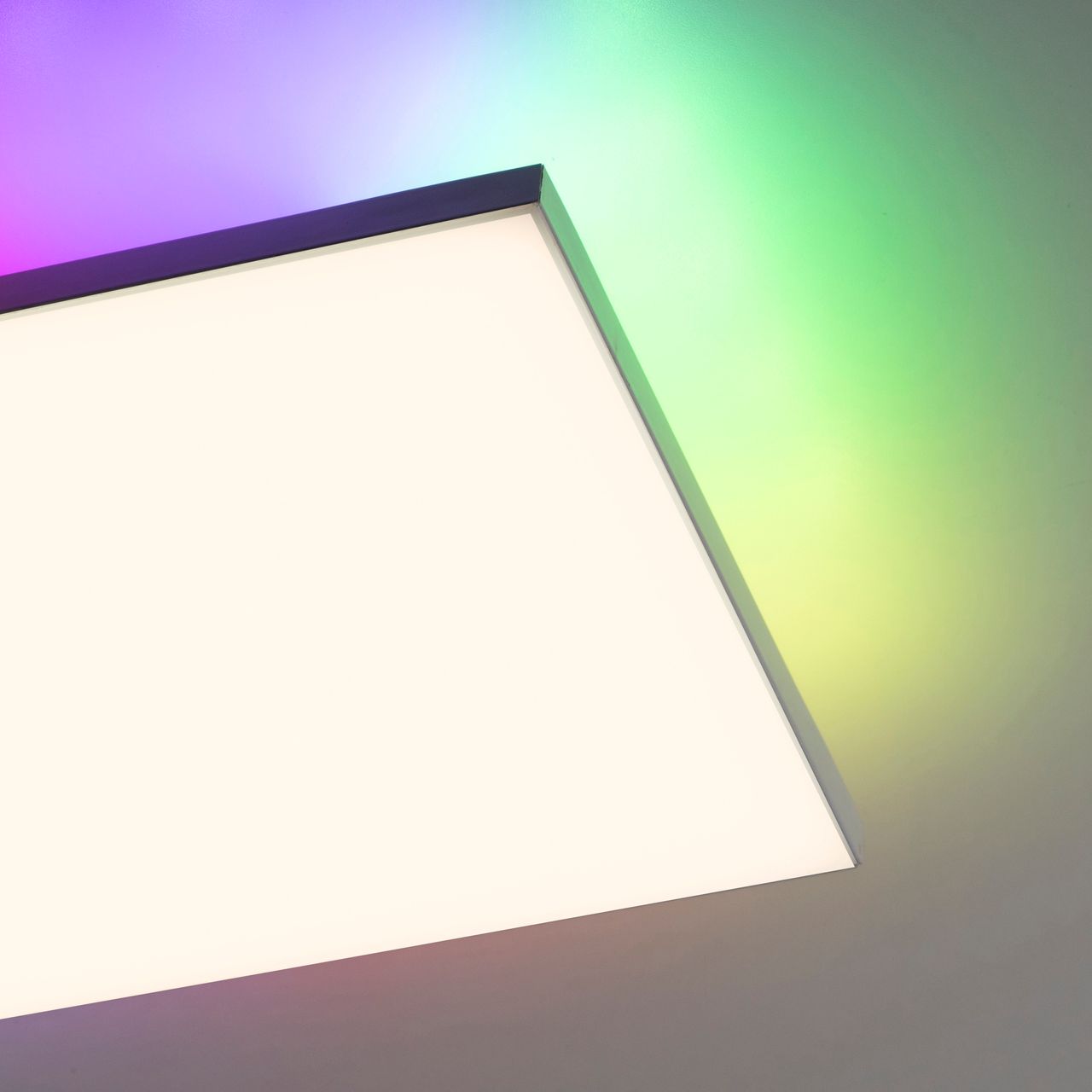 JUST LIGHT CONRAD, LED Deckenleuchte, dimmbar, CCT, RGB, IR-Fernbedienung, weiss