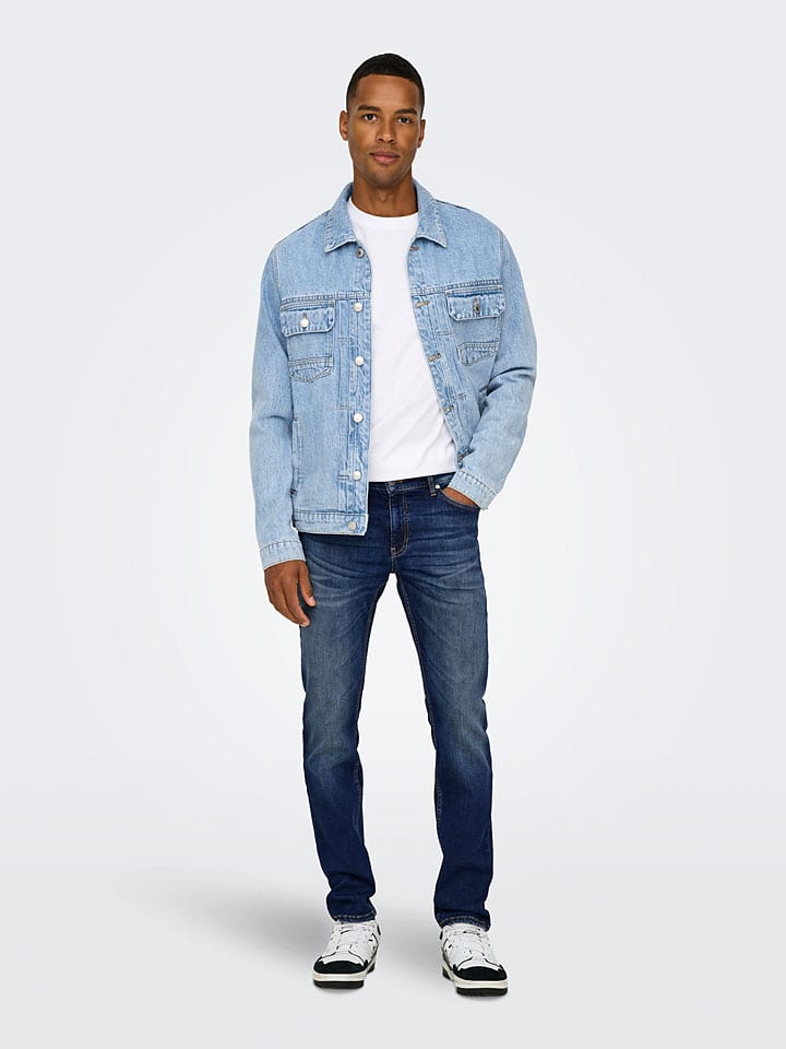 ONLY & SONS Jeans - Slim fit - in Dunkelblau günstig kaufen