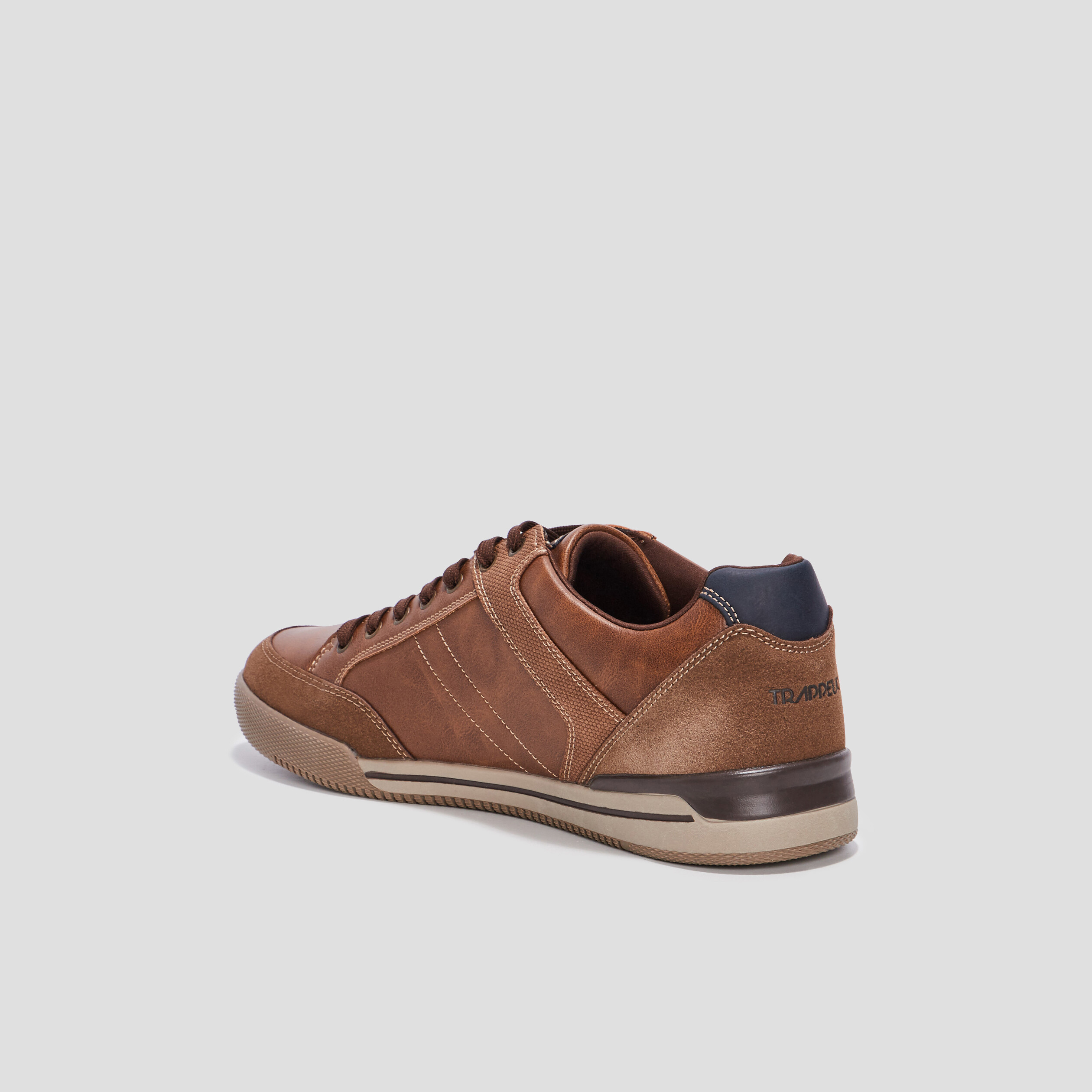 Sneakers plates Trappeur marron homme | La Halle