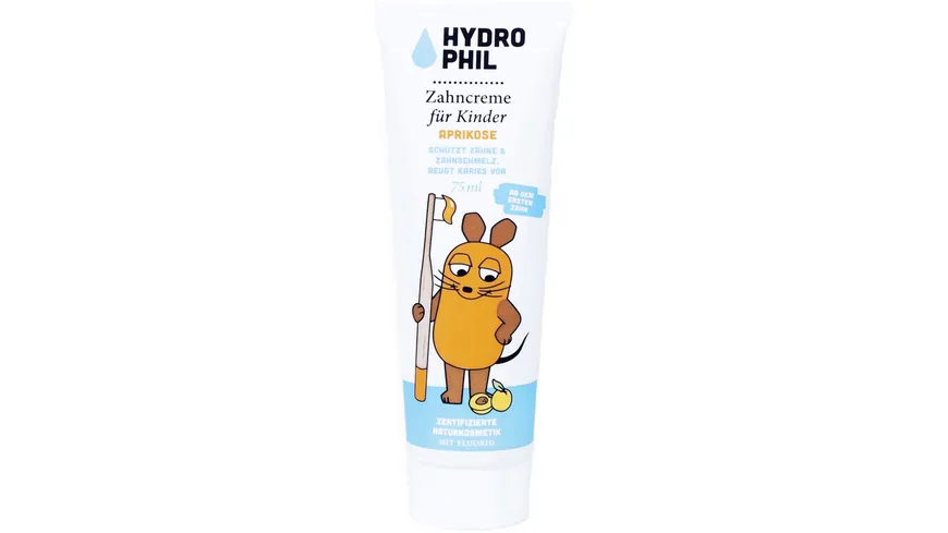 HYDROPHIL Kids Zahncreme Die Maus Aprikose 75 ml