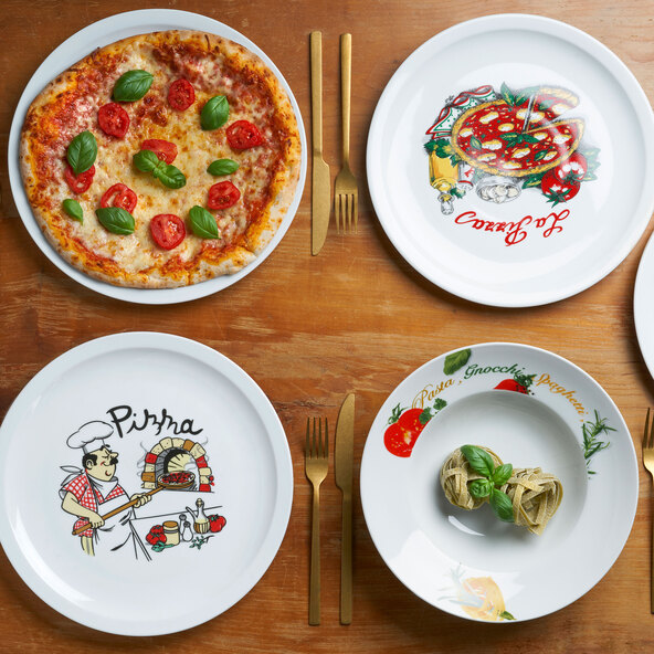 Pizzateller Margherita, 30 cm, 6er Set