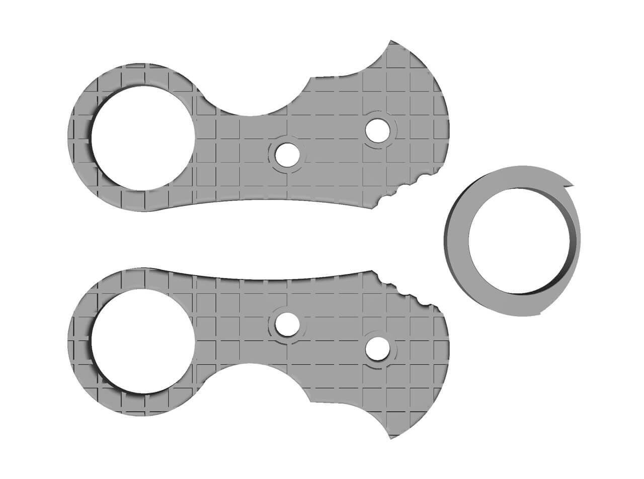 Urd 2.0 Kleiner Ringgriff 3D-Modell