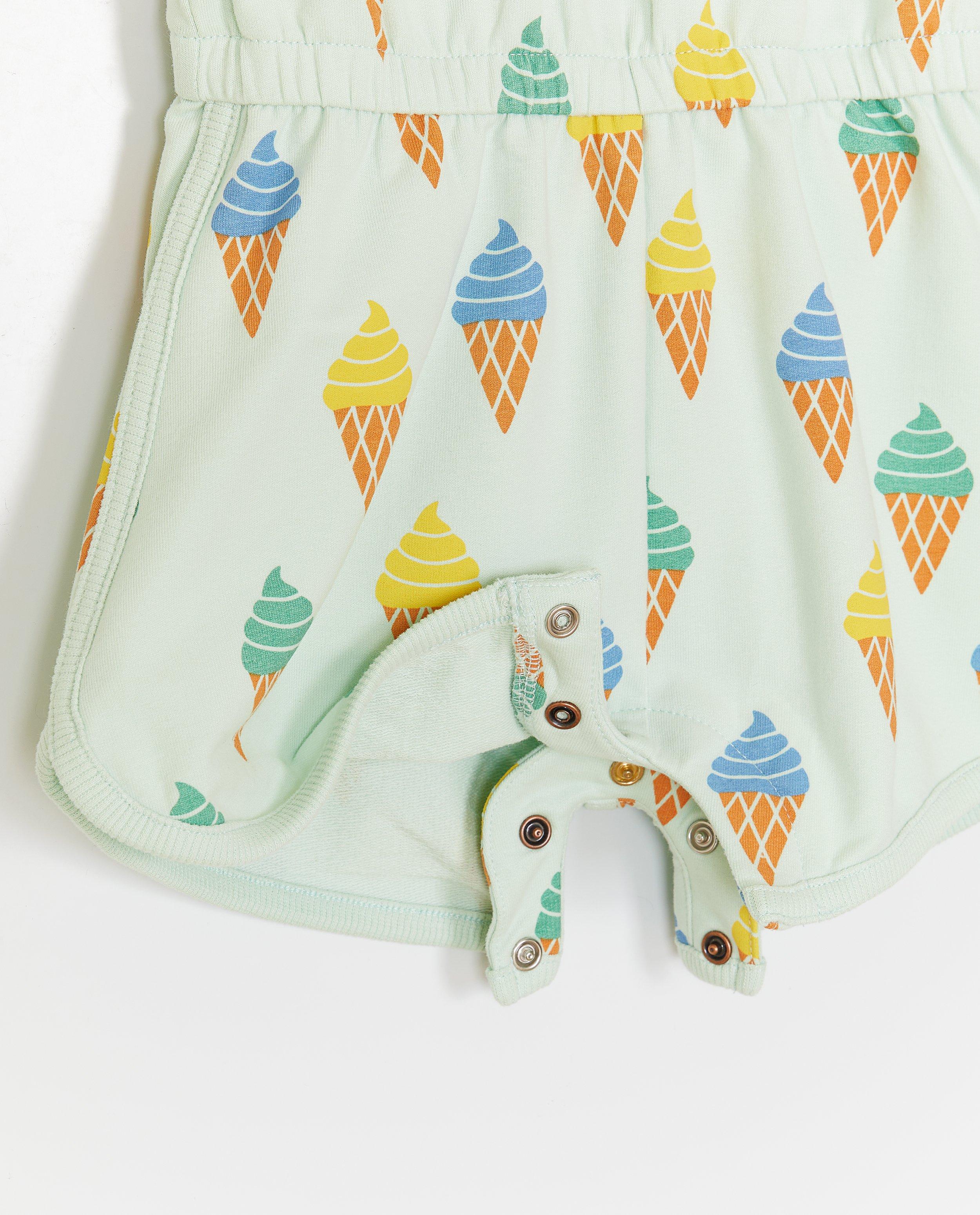 Bumba-sparkdräkt med glasstryck, unisex ljusgrön