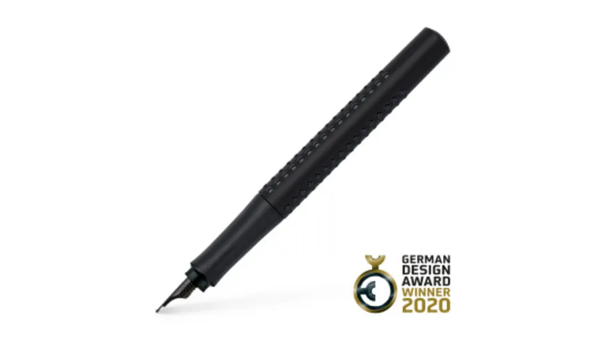 FABER-CASTELL Füller Grip Edition M all Black