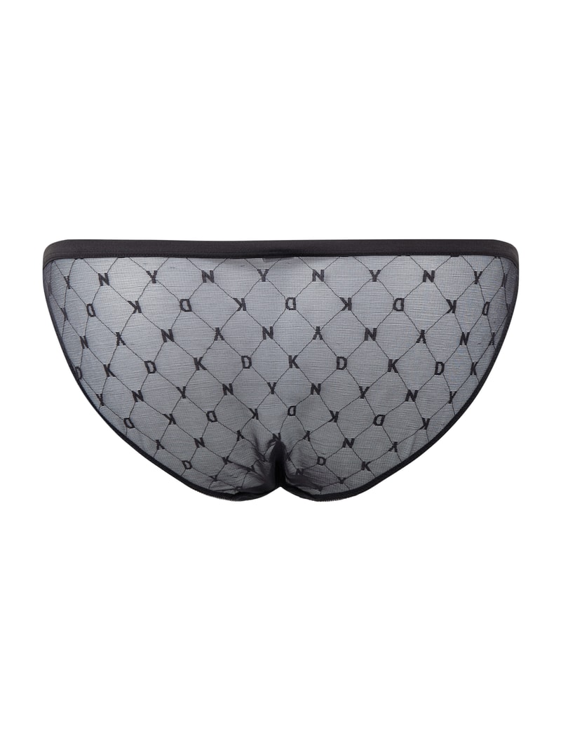 Slip aus Mesh in schwarz
